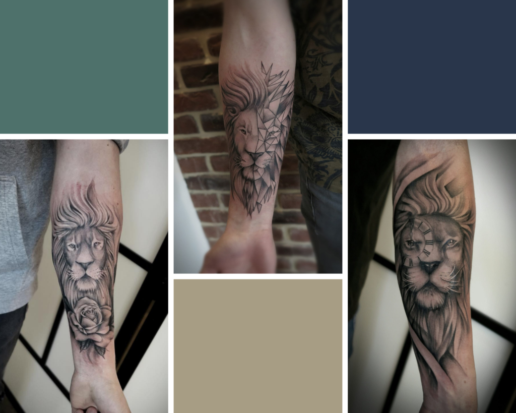 tatouage lion